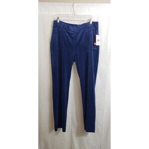 Juicy by Juicy Couture Pants L Velour Dark Blue Leggings Whimsygoth Dark Fairy